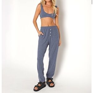 DONNI Sweater Henley Sweatpant Navy